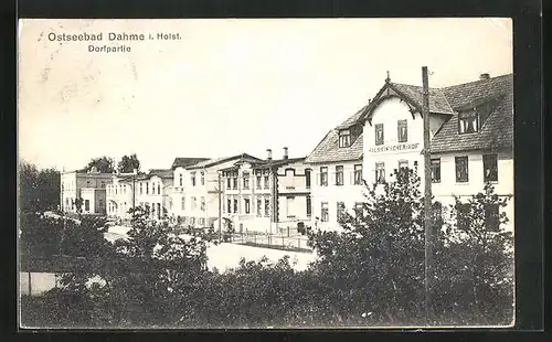 AK Dahme i. Holst., Hotel Holsteinischer Hof & Dorfpartie