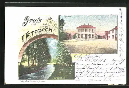 AK Uetersen, Marktplatz, Burggraben