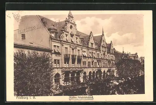 AK Freiburg i. B., Café Friedrichsbau