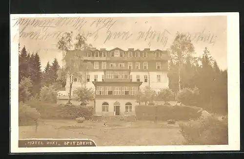 AK Spitzberg /Böhmerwald, Gesamtansicht Hotel Rixi