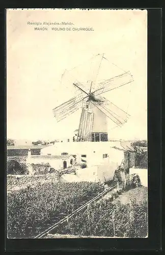 AK Mahón, Molino de Churrigué, Windmühle