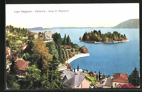 AK Pallanza, Teilansicht mit der Isola S. Giovanni