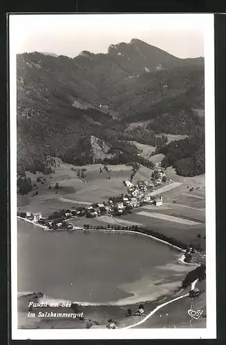 AK Fuschl am See, Totalansicht mit See