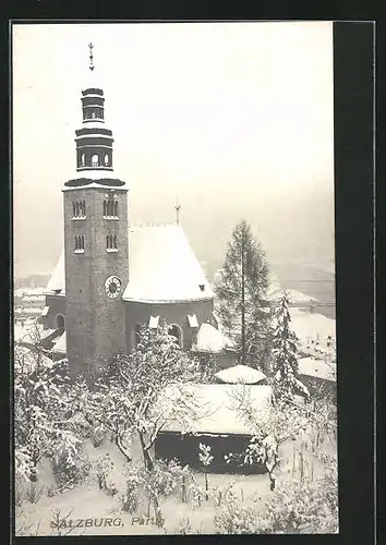 AK Salzburg, Kirche im Winter