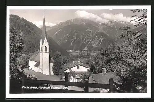 AK Finkenberg im Tuxertal, Teilansicht mit Kirche