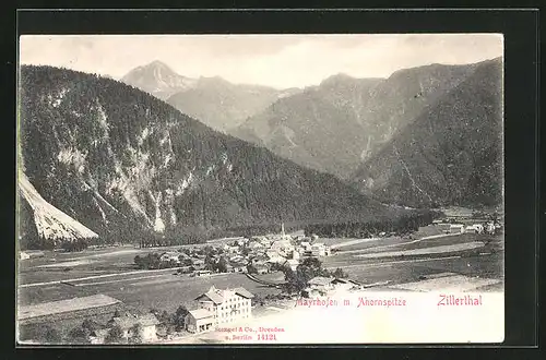 AK Mayrhofen /Zillerthal, Teilansicht mit Ahornspitze