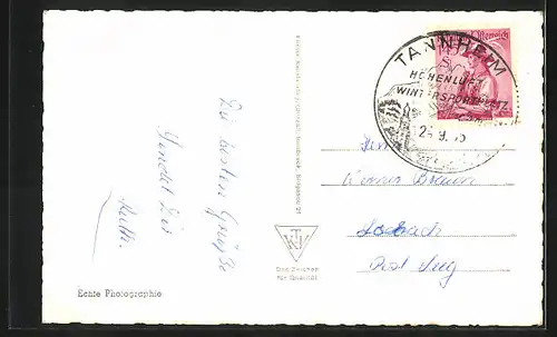 AK Tannheim, Blick auf die Ortschaft