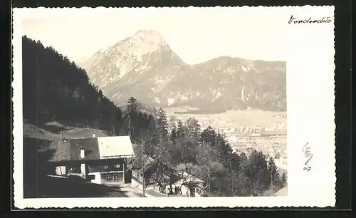 AK Kufstein, Blick auf ein Alpengasthaus