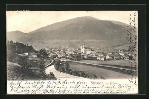 AK Steinach, Blick auf die Ortschaft am Brenner