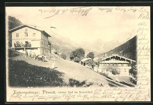 AK Ebbs, Gasthof Pfandl im Kaisergebirge