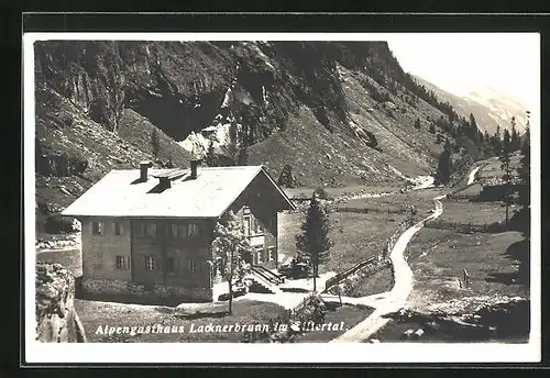 AK Mayrhofen, Alpengasthaus Lacknerbrunn im Zillertal