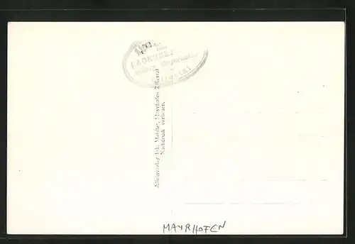 AK Mayrhofen, Alpengasthaus Lacknerbrunn im Zillertal