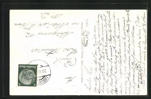 AK Losenstein a. d. Enns, Ortsansicht mit Flusspartie, Kirche