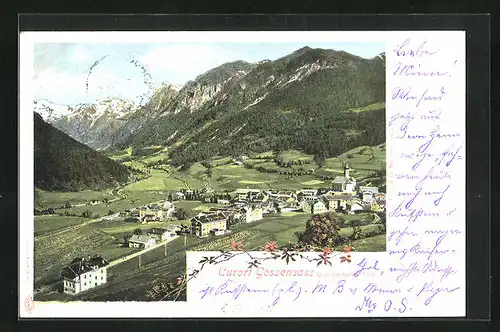 AK Gossensass, Teilansicht, Brennerbahn