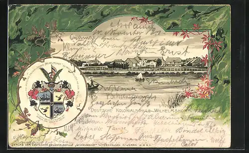 Passepartout-Lithographie Witzenhausen an der Werra, Deutsche Kolonialschule Wilhelmshof