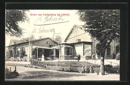 AK Fackenburg, Gasthaus Brauerei Fackenburg