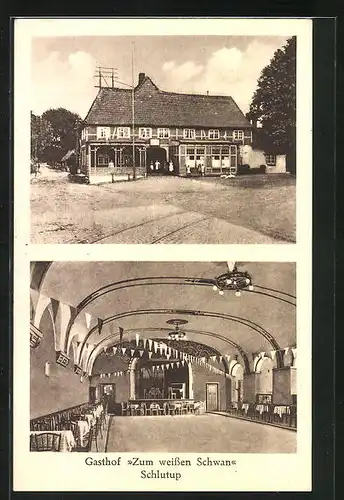AK Schlutup, Gasthof zum weissen Schwan