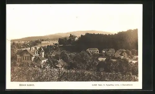 AK Ceská Kubice, Panorama mit Fernsicht