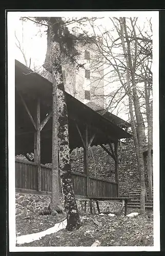 AK Ryzmberk, Kdynsko, Alter Turm im Frühjahr