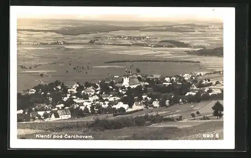 AK Klencí pod Cerchovem, Ortsansicht aus der Vogelschau