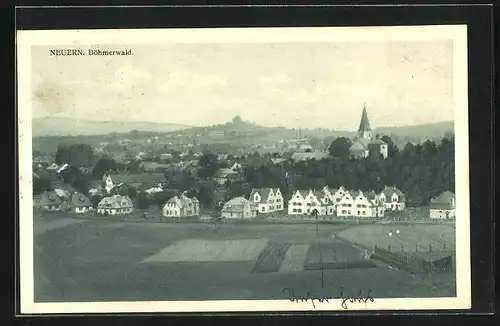 AK Neuern /Böhmerwald, Gesamtansicht mit Kirche