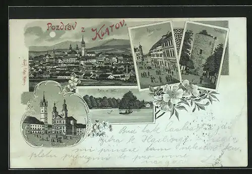 Mondschein-Lithographie Klatov, Risska ulice, Okrouhlice, Namesti