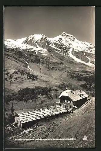AK Bruck /Grossgl., Alpen-Gasthaus Trauneralpe m. d. Wiesbachhorn