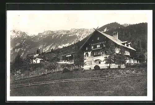 AK Edlach, Alpenhotel u. Pension Knappenhof