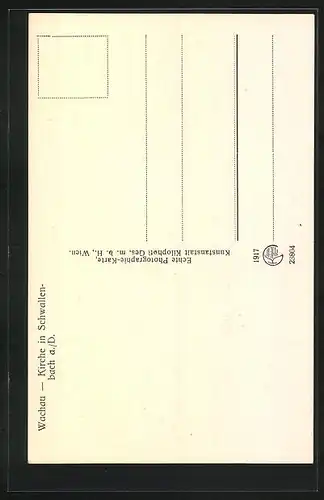 AK Schwallenbach a. D., Strassenpartie an der Kirche