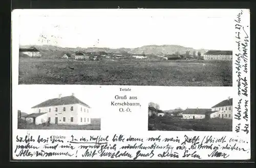 AK Kerschbaum, Panorama der Ortschaft