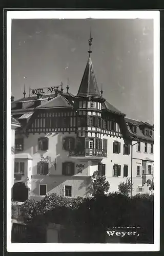 AK Weyer, Blick auf den Gasthof zur Post