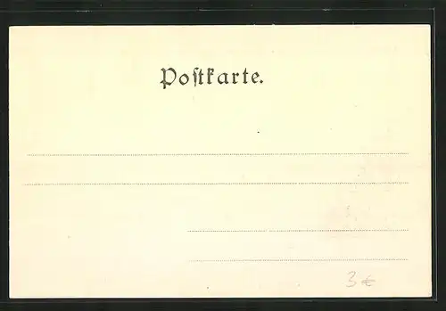 AK Hallstadt, Uferpartie mit Kirche