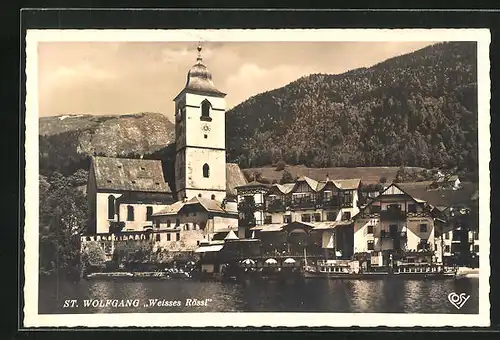 AK St. Wolfgang, Gasthaus Weisses Rössl