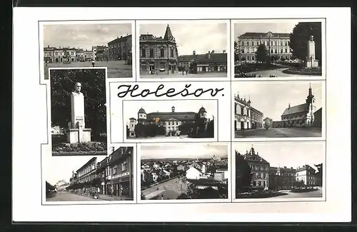AK Holleschau /Holesov, Sehenswürdigkeiten der Ortschaft