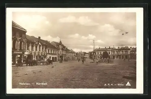 AK Holleschau /Holesov, Námestí, Marktplatz