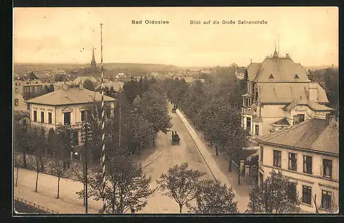 AK Bad Oldesloe, Blick auf die Grosse Salinenstrasse