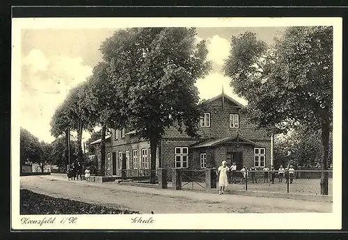 AK Kreuzfeld i. H., Ansicht der Schule