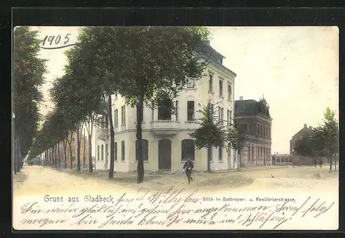 AK Gladbeck, Gabelung Bottroper- und Rentforterstrasse