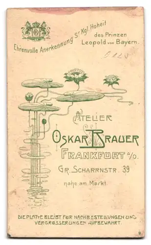 Fotografie Oskar Brauer, Frankfurt a. O., Gr. Scharrnstrasse 39, Gardesoldat mit Bajonett und Portepee