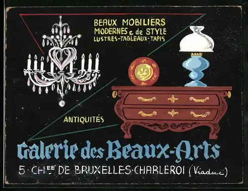 Handzeichnung Bruxelles-Charleroi, Galerie des Beaux-Arts