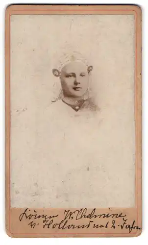 Fotografie unbekannter Fotograf und Ort, Portrait Wilhelmina von Oranien-Nassau, Königin der Niederlande mit 12 Jahren
