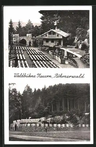 AK Neuern /Bhmerwald, Waldbühne, Eingang