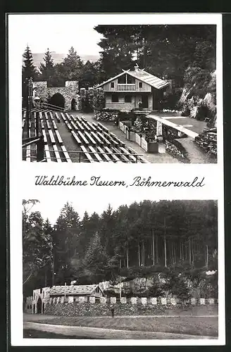 AK Neuern /Bhmerwald, Waldbühne, Eingang