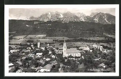 AK Schladming /Ennstal, Ortsansicht aus der Vogelschau