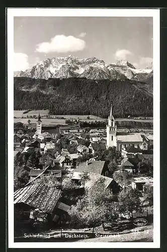AK Schladming, Totalansicht mit Dachstein