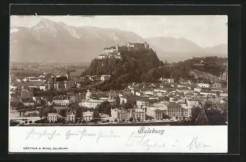 Foto-AK Fritz Gratl: Salzburg, Totale mit Hohensalzburg
