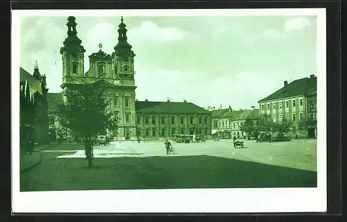 AK Ung. Hradisch /Uh. Hradistè, Marktplatz, Námestí