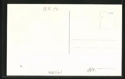 AK Valas. Mezirici, Gebäudeansicht, Geschäft, Platz