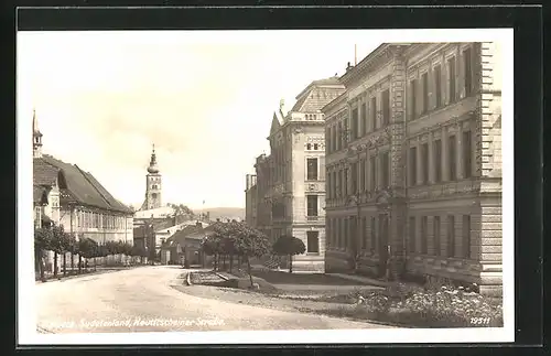 AK Freiberg /Sudetenland, Neutitscheiner Strasse