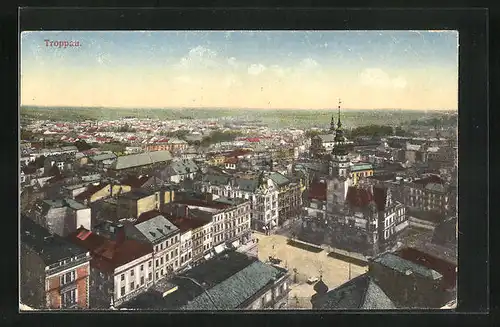 AK Troppau /Opava, Blick auf das Schmetterhaus aus der Vogelschau